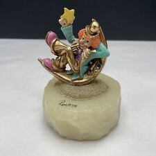 Ron Lee World of Clown's Figurine Onyx 24K GOLD CATCH A FALLING STAR 1,047/2,750 picture