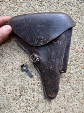 WW1 Original German Luger P08 Holster Dated 1915 And Loading Took picture