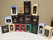 VINTAGE π₯ Mixed Lot Of 17 BOYDS BEARS Resin Figurine Christmas Ornaments picture
