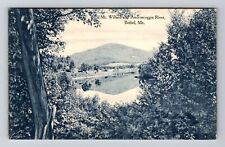 Bethel ME-Maine, Mt. Willard & Androscoggin River, c1911, Vintage Postcard picture