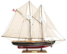 SAILINGSTORY Bluenose Wooden Model Ship Replica Plank-on-Frame Nautical Decor picture
