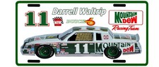 Vintage looking MOUNTAIN DEW Racing Team DARRELL WALTRIP License Plate 11 1980s picture