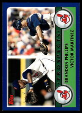 2003 Topps #675 Brandon Phillips / Victor Martinez Rookie Cleveland Indians picture