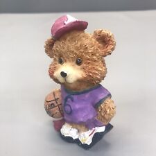 Resin Teddy Bear Figurine # 6 With Spalding Basketball And Nike Hat  4