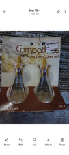 VINT.1970’s Pyrex Gold Butterfly Glass Salt & Pepper Shakers ORIGINAL PACKAGING picture