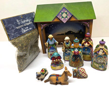 Vintage 2007 Jim Shore Heartwood Creek Nativity Set #4008789 (READ) Enesco picture