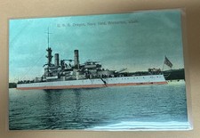 Postcard USS Oregon Washington State Bremerton Navy Yard 1907 picture