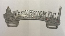 Vintage 1950s Washington D.C. License Plate Topper Our Nation’s Capital picture