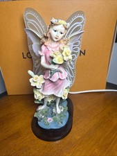 Beautiful Vintage Winged Fairy Lamp, Removable Wings, Working In Great Condition picture