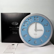 MUSEUM RARE Michael Graves Wall Clock 1998 Projects Postmodern Blue 13.5 NOS NIB picture