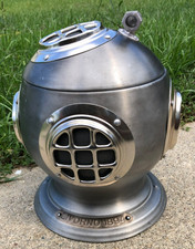 VTG MCM Diving Helmet Ice Bucket Livorno 1894 Brushed / Shiny Silver-Color picture