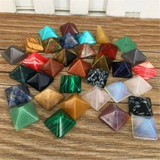 14Pc Chakra Pyramid Stone Crystal Quartz Healing Natural Spirituality Gemstone picture
