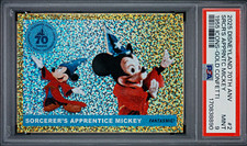 Topps 2025 Disneyland 70th #2 Sorcerer's Apprentice Mickey Gold /55 PSA 9 picture