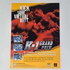 K 1 Grand Prix PlayStation PS1 Authentic Magazine Ad picture