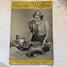 Vintage 1938 Ways With Waffles Recipe Booklet Elizabeth Beveridge Woman’s Home picture