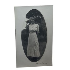 Vintage C1910s Olive Smith Woman Portrait RPPC Real Photo AZO 3.5x5.5 Unposted picture