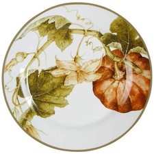 Williams Sonoma Botanical Pumpkin Dinner Plate 9867504 picture