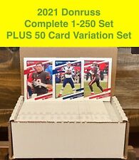 2021 Donruss NFL Football COMPLETE 250 Card Set +50 Variations ~BRADY~ 300 TOTAL picture