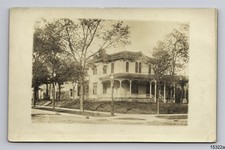RPPC Large Urban Home Unknown City Real Photo Postcard picture
