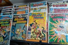 Dc Comics Wonder Woman Comic Book Lot Of 17 Keys  70s 80s 90s  picture