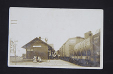 Circa 1910 Real Photo Postcard, Union Pacific Depot, Winona, Kansas picture
