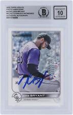 Signed Kris Bryant Rockies Baseball Slabbed Card picture