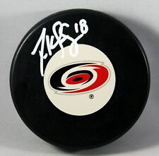 DEREK STEPAN SIGNED CAROLINA HURRICANES Puck NHL STAR CANES AUTOGRAPHED +COA picture