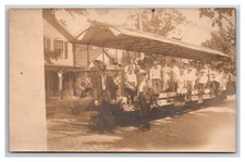 RPPC ~ Interurban Trolley Street Car Railroad & Conductor ~ Likely MOLINE IL picture