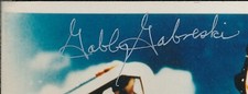 Gabby Gabreski signed 8x10. 56th FG. P-47. Ace in 2 different wars  picture