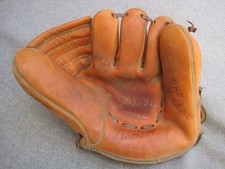 VINTAGE 1950s DENKERT RHT BASEBALL GLOVE G100 BILL VIRDON ENDORSED picture