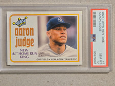 2023 TOPPS HERITAGE AARON JUDGE #1 HOME RUN KING CARD PSA 10 GEM MINT picture
