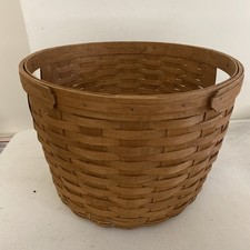 Vtg 1992 Longaberger Classic Corn /Apple Woven Basket XL W/Handles 16” x 11.5” picture