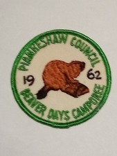 VINTAGE BSA Patch District Piankeshaw Council Beaver Days Camporee 1962. S/140 picture