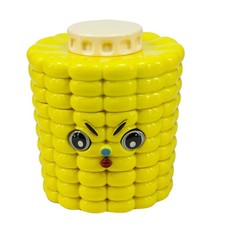 1.8'' Corn Shape Herb Grinder  4 Piece Tobacco Spice Crusher Cute Cartoon Face picture