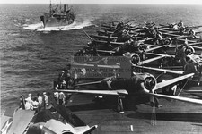 USS ENTERPRISE CV-6 AIRCRAFT CARRIER DURING WWII 1942 4X6 PHOTO picture