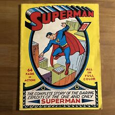Superman #1 1939 64 Pages Of Action The One And Only Superman 10C Large Format picture