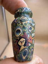 Unique Roman Ancient Mosaic Glass Rare Bea  With Multi Faces picture