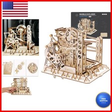 ROKR 3D Assembly Wooden Puzzle Brain Teaser Game Mechanical Gears Set Model Kit picture