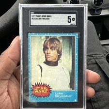 1977 Topps Star Wars #1 Luke Skywalker SGC 5 picture