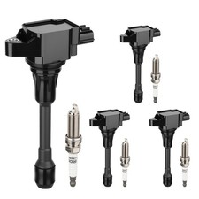 Set of 4 Spark Plugs Coil Packs for Nissan Altima Versa Sentra Rogue Cube NV2... picture