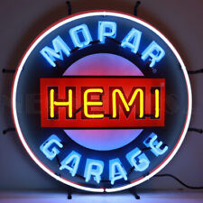 Mopar Hemi Garage Licensed Neon Sign 24
