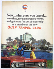 1960s Gulf Oil Travel Club Booklet Membership Packet Information Vintage Gas picture