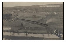 Oakland New Jersey Railroad View Standard Postcard picture