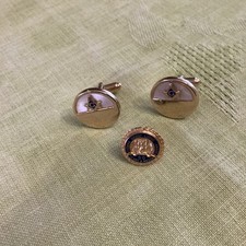 MASONIC Grand Lodge  Award of  Indiana 50 YEAR  Pin &  Mason Cuff Links Set  picture