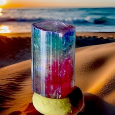 Wow Beautiful Rare Magical Tourmaline Crystal Natural Raw Specimen Untreated picture