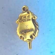 CHS Central High School Akron Ohio Honor Roll 8 Semesters Pinback 50's 10k gf picture