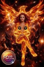 Dark Phoenix Crowned in Fire Jean Grey Comic Exclusive Ltd 100 COA picture