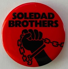 Soledad Brothers 1970 button George Jackson 3 Black Inmates Political Prisoners picture