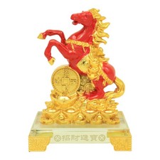 Chinese Feng Shui Red Horse Statue for Fire Horse Year 2026 picture