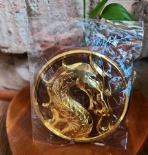 MIP- BAM Mortal Kombat Dragon Emblem Medallion Coin RARE LE Gamer Prop Replica picture